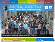 Tablet Screenshot of cantamaestra.com